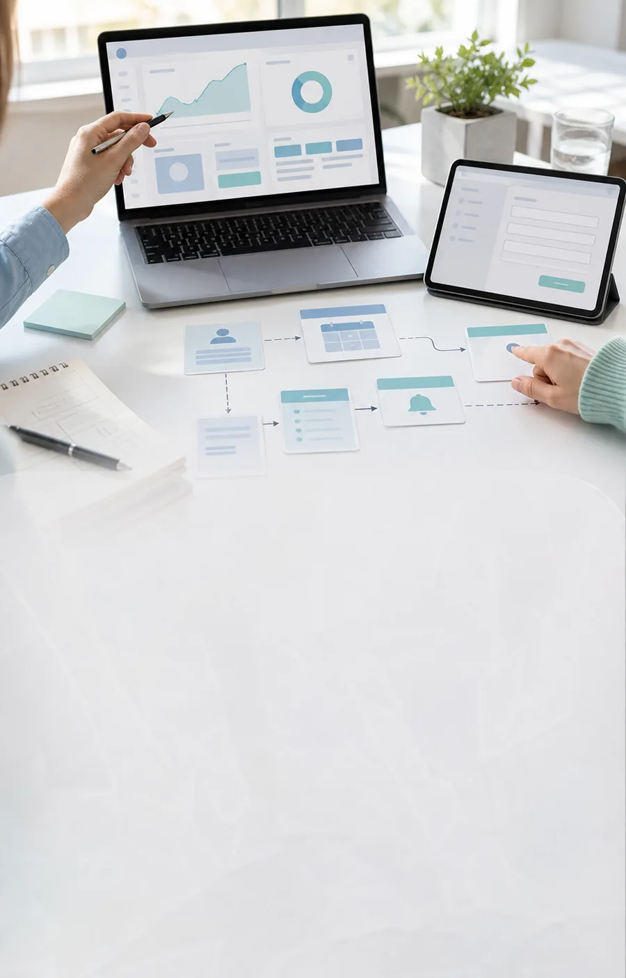 Plataforma web a medida con flujos e integraciones digitales